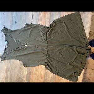 Olive green romper